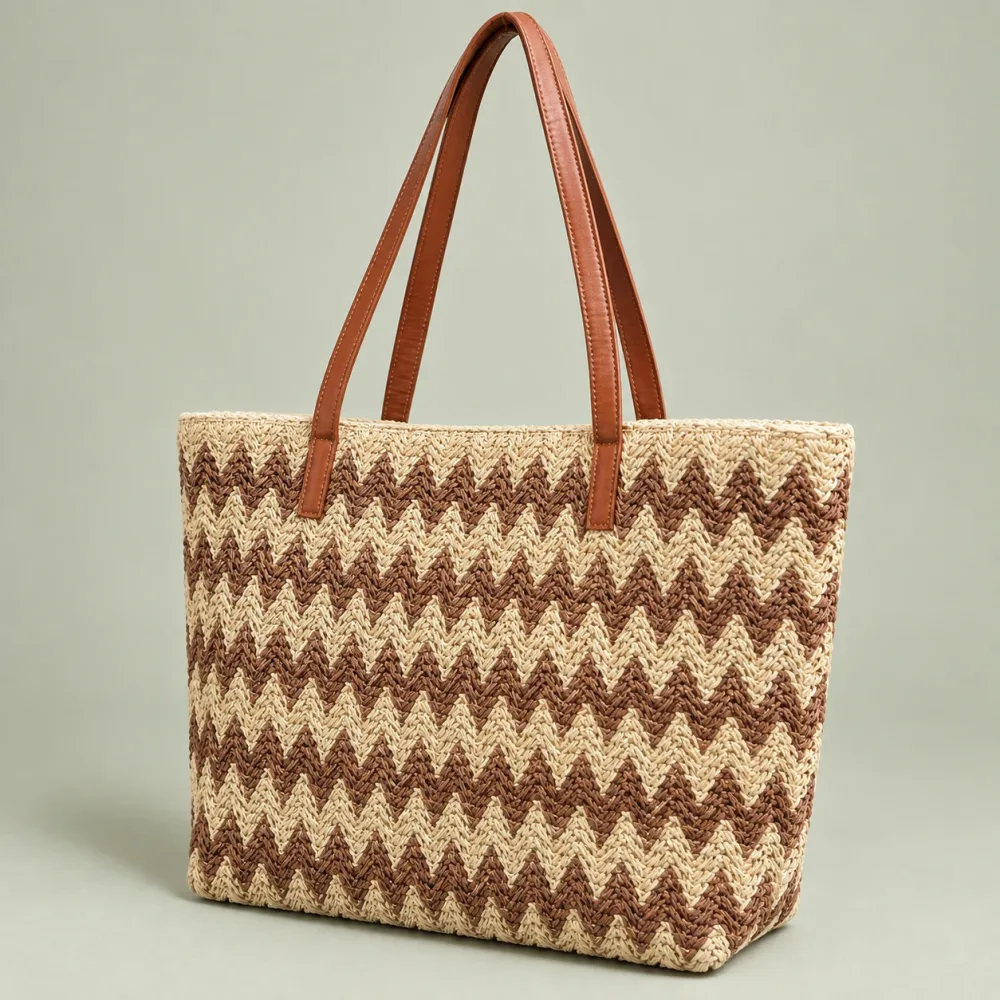 Bolso Skora Tote Espiga Cognac